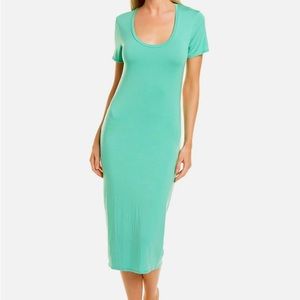 Cosabella scoop neck Viaggi Dress in Ghana Green twist cut out back size SM